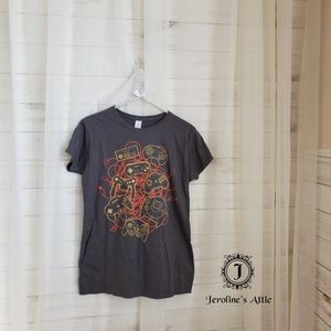 Nerd Block Gray Gamer T- Shirt